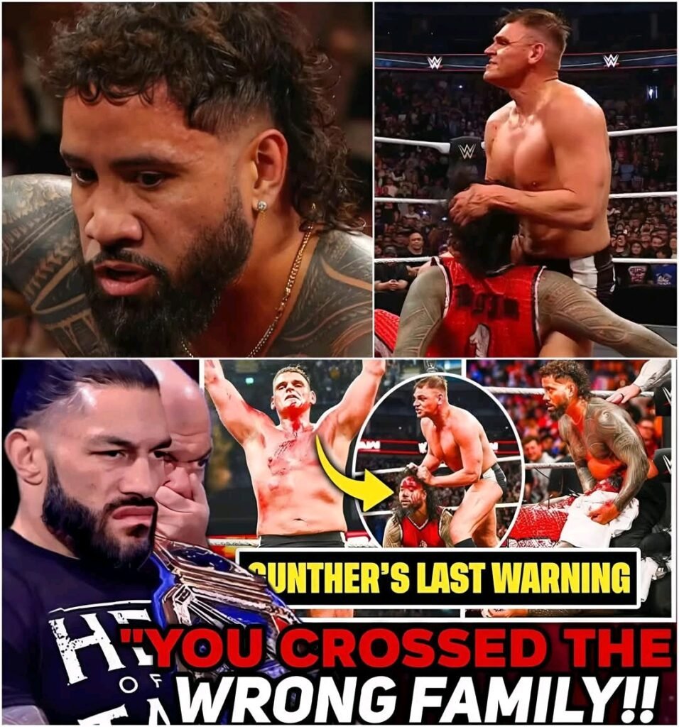 ROMAN REIGNS JUST SENT A BIG THREAT WITH 8 BRUTAL WORDS TO GÜNTHER: AFTER HIS ATTACK ON JIMMY