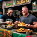 Brock Lesnar and Roman Reigns indulge in Nigerian food