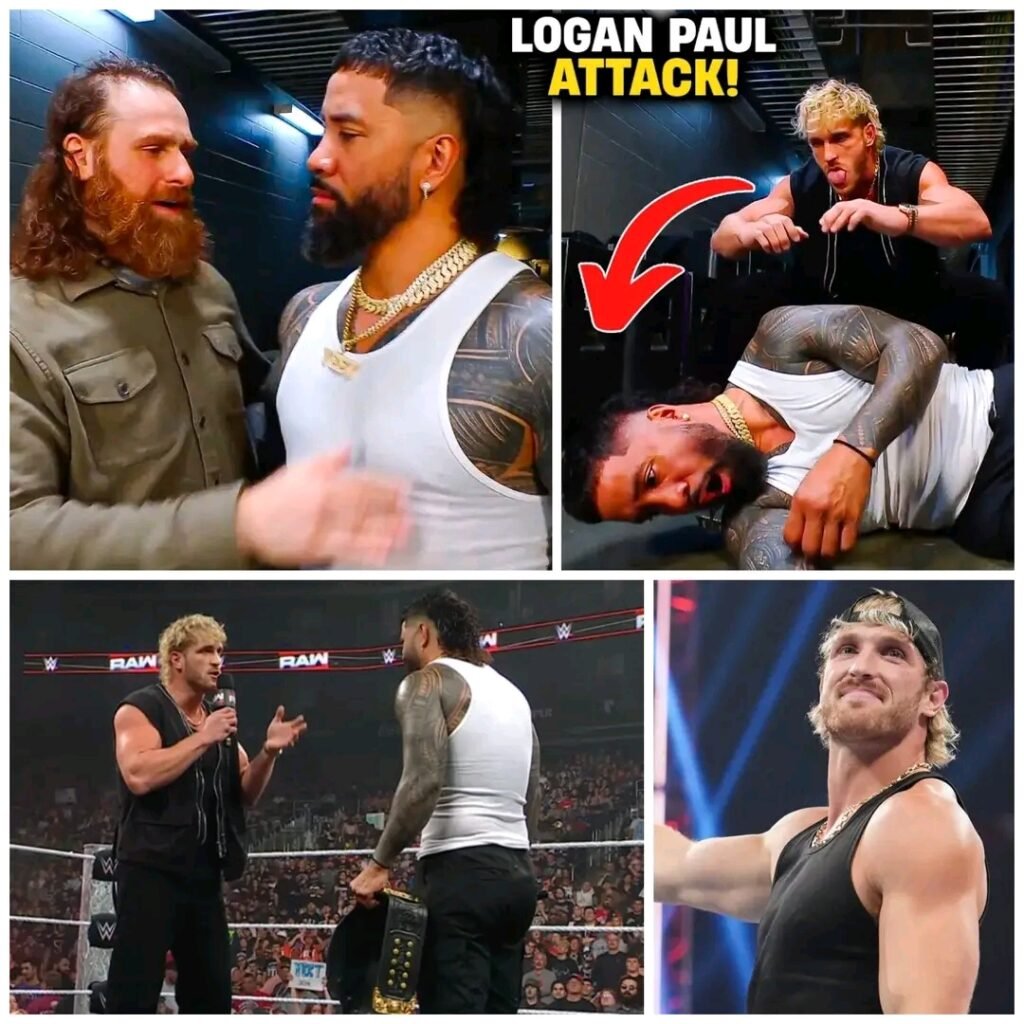 🚨😱BETRAYAL BACKSTAGE! Logan Paul Cowardly Attacks Jey Uso Right After Her Breakup With Sami Zayn –