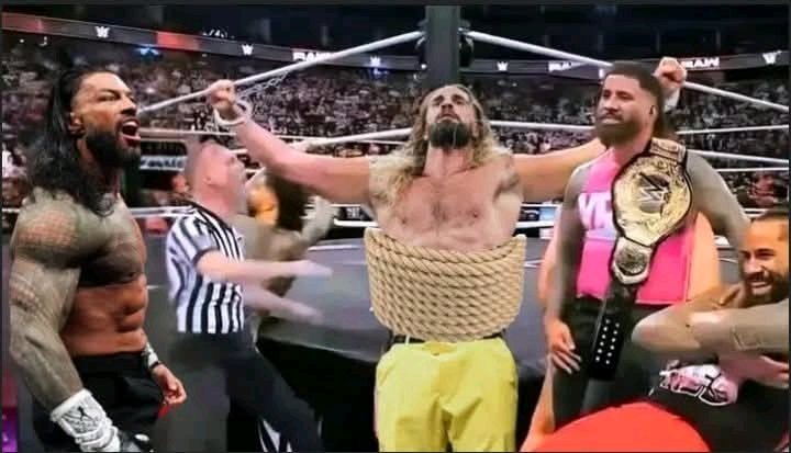 Oh OMG Roman reigns & The usos Jimmy & Jey Smashed Seth Rollins today WWE Smackdown