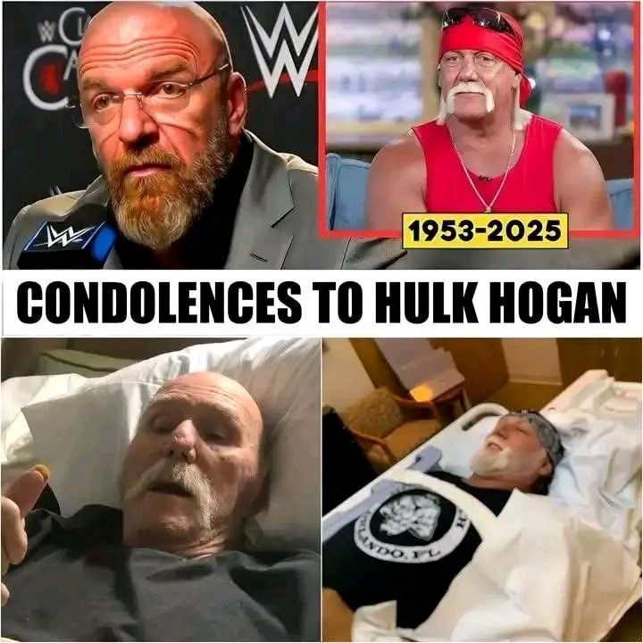 🚨 “SAD NEWS” Triple H has just expressed his condolences to the family of Legendary Wrestler Hulk Hogan after the news of his death left everyone in mourning.😱