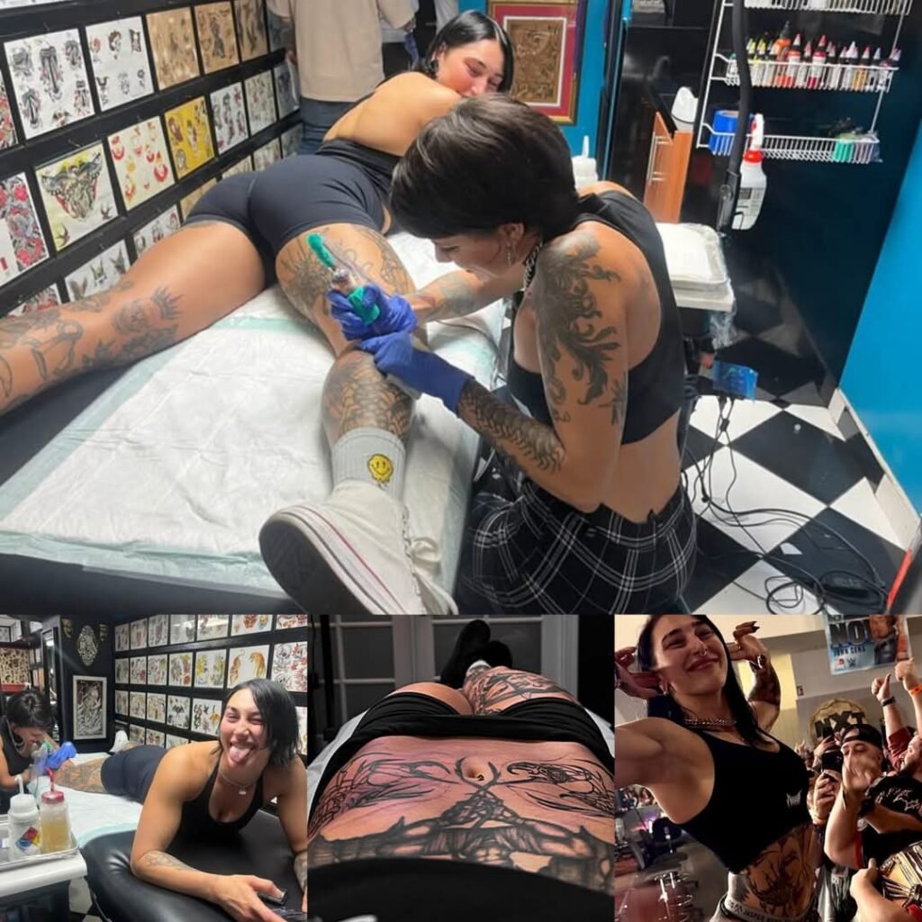 wow great outstanding tattoos Rhea Ripley Unveils Stunning New Tattoos – Each One Has a Deep, Dark Story!..