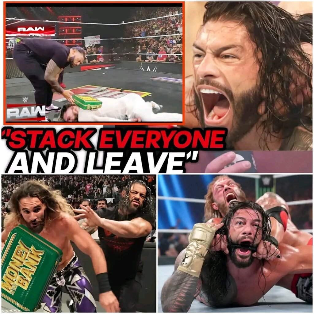 ROMAN REIGNS FINAL COMBACK ATTACKS SHIELD BROTHER SETH ROLLINS WITH MITB BRIEFCASE ON RAW