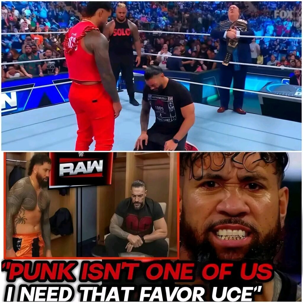 JEY USO ASK THE TRIBAL CHIEF FOR CM PUNK STYLE FAVOUR TO HELP GET HIS CHAMPIONSHIP BACK