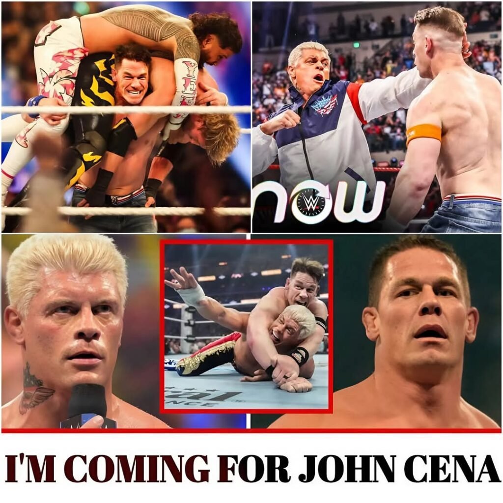 CODY RHODES PROMISE JOHN CENA REVENGE AFTER THEY WERE SET TO CLASH ON SMACKDOWN
