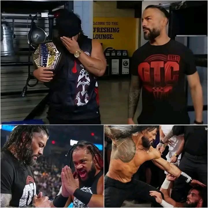 WHAT THE HELL IS HAPPENING? Jacob Fatu unexpectedly shakes hands with Roman Reigns, secretly planning to finish off Seth Rollins — The underground war is about to explode across WWE!