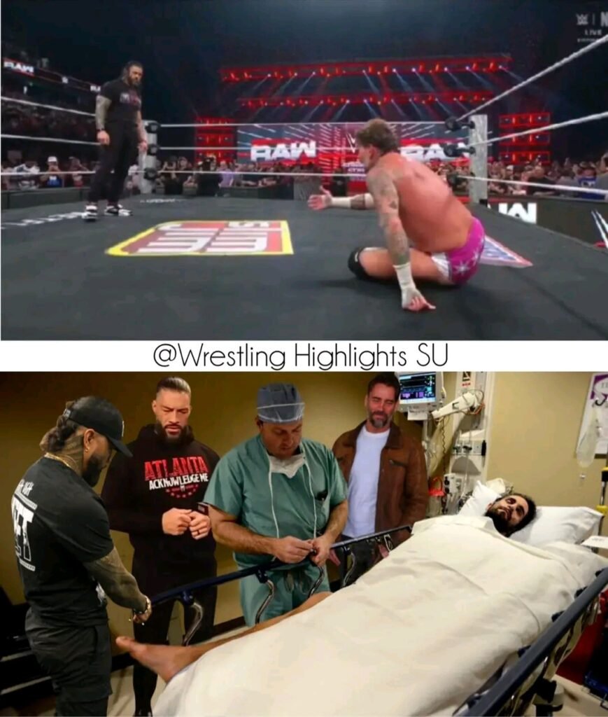 The OTC1 Roman Reigns and CM Punk Meet Seth Rollins in Hospital After RAW – WWE Monday Night Raw 15/7/2025